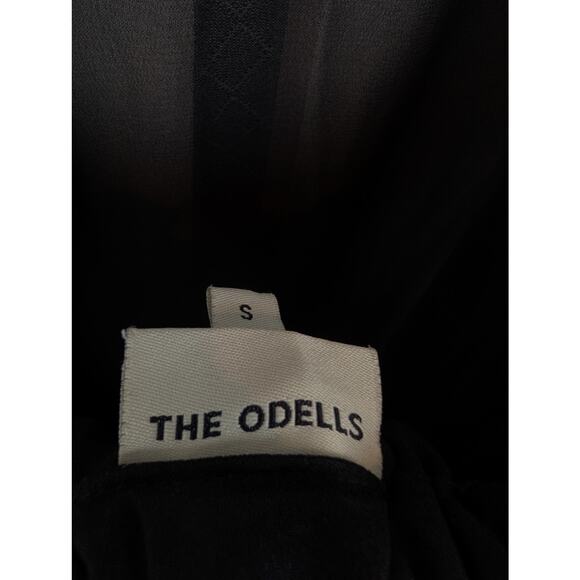 The Odells Maxi Dress Esmera Striped Lagenlook Boho Monochrome Black Gray Size S - Picture 12 of 14